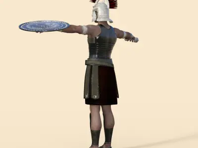 Roman Soldier Rigged 3D model