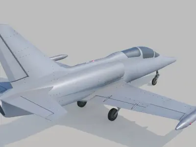 Military Aircraft  Low-poly 3D model