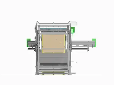 Bin tipper for food instustry 3D model