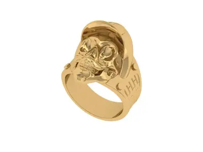 Skull Ring 3D print model