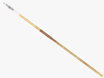 Medieval Spear Low-poly 3D model 5