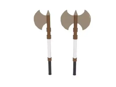 Axe Battle Free Free low-poly 3D model