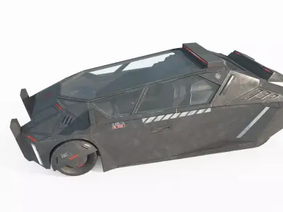 Future Sci-Fi Car 3D model