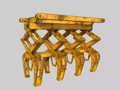Industrial Tong Low-poly 3D model