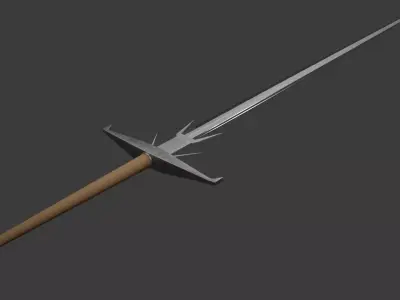 Espadon Two Handed Sword 3D Model Low-poly 3D model
