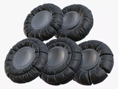 Low Pressure Snow Tire M1 3D model