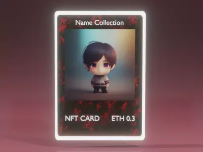 NFT CARD TEMPLATE  3D model
