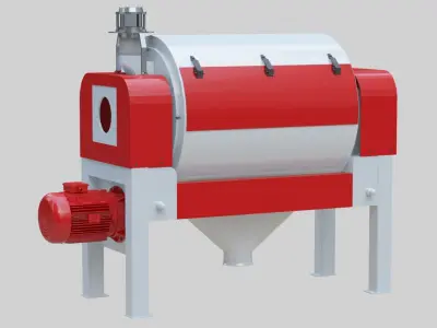Vibro Bran Finisher - Wheat Grain Flour Milling Machine Low-poly 3D model