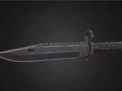 M9 Bayonett - Gameready Asset Low-poly 3D model