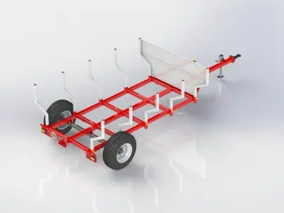 WG 6003 - STL Trailer for wood 3D model