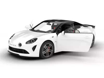 Alpine A110 S 2022 HQ 3d model 3D model