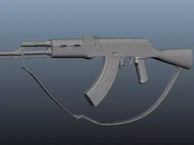 AK47 Assault Rifle 3D model purchase