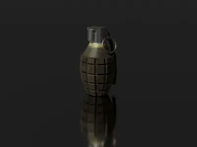 Mk2 Grenade - low poly Low-poly 3D model