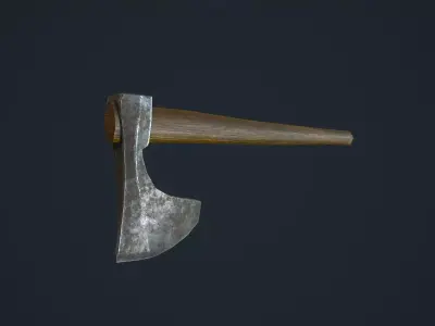 Chopping Axe Low-poly 3D model purchase