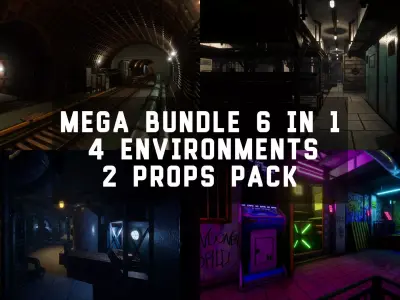 Undergrounds - Mega Bundle 6 in 1 3D Model Pack