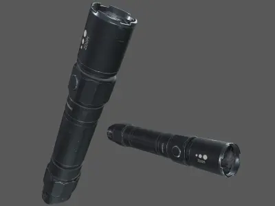 Flashlight Free low-poly 3D model 2