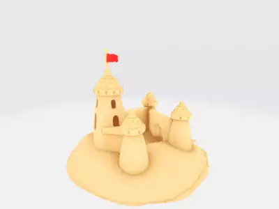 pack varios kids and decoration Low-poly 3D model