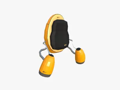 Jetpack Low Poly I01 - SciFi Character Design Low-poly 3D model
