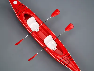 Recreational Kayak 3D model