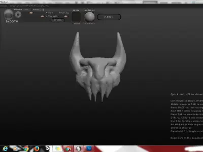 Demon Mask-Helmet 3D model