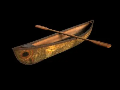 HIE Game Ready Ship D180409 Low-poly 3D model