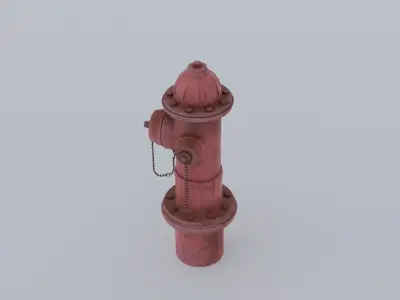Fire hydrant Low-poly 3D model get