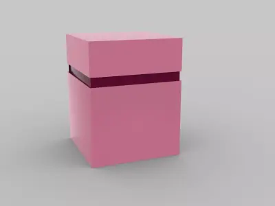 Cosmetics box Packaging Low-poly 3D mode Free low-poly 3D model
