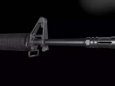 M16A2 Rifle Low-poly 3D model purchase