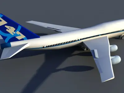 Boeing 747 3D model