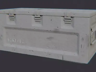 Military Loot Crate Regular Box Low-poly 3D model