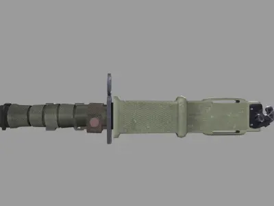 Knife Bayonet 490 Low-poly 3D model