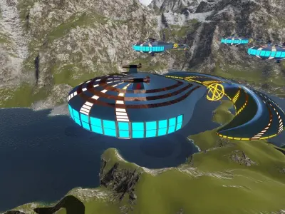 spaceship design  3D model purchase