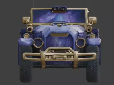20th Century Galaxy Edition Brass Era Car 3D Model Low-poly 3D model