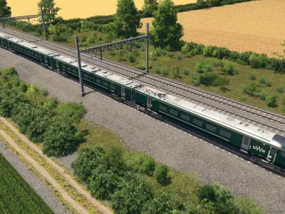 British Rail Class 800 - GWR Livery Low-poly 3D model