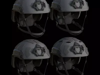 Ops-Core FAST SF and FTHS Low-poly 3D model