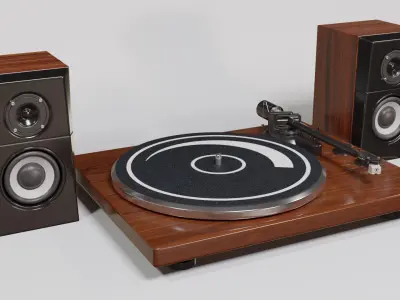 Turntable 3D model