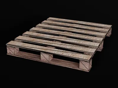 Palett Product Desing Model Low-poly 3D model