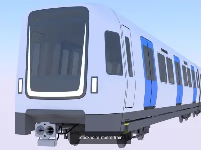 3 European metro trains 3D Model Pack