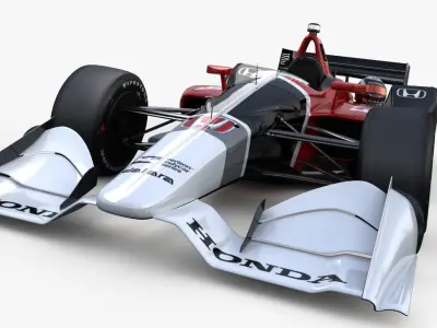 IndyCar Honda Road Course Super Speedway 2018 3D model