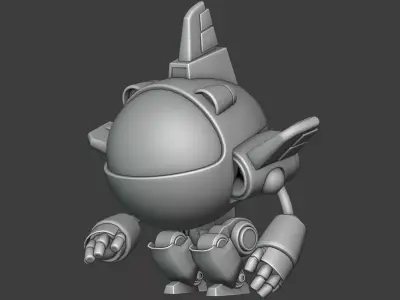 plane robot Free 3D model