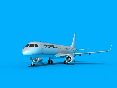 Embraer Emb-190 Augsburg Airways 3D model