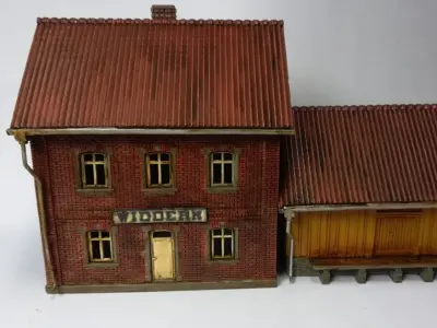 German narrow gauge station Widdern 1-87 resin 3D print model