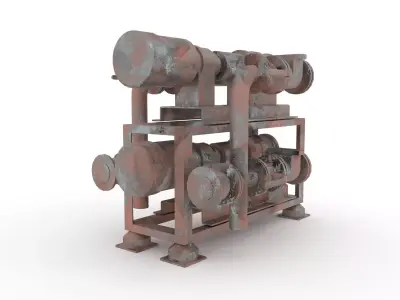 Vacuum station 3D model