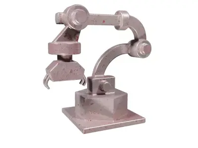 Metallic Robot Arm Low-poly 3D model