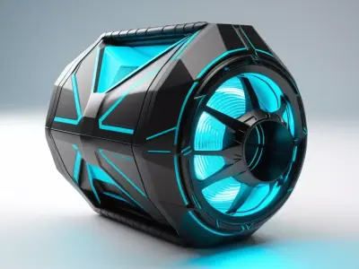 Futuristic SciFi Energy Core 3D model buy