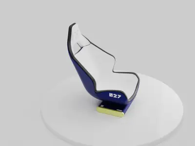 Car seat Free 3D model
