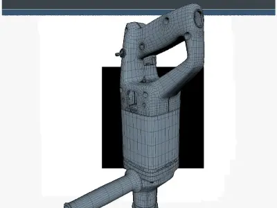 Drill Low Poly SM Low-poly 3D model