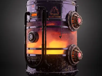 Sci-Fi Container Prop model - Futuristic - Cyberpunk   3D model