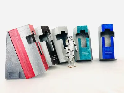 Sci Fi CRYO POD DIORAMA DISPLAY 3D print model