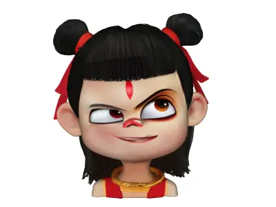 Toy Nezha doll hand made doll Nezha movie 3D model